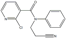 2-chloro-N-(2-cyanoethyl)-N-phenylpyridine-3-carboxamide 结构式