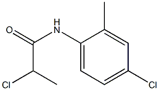 2-chloro-N-(4-chloro-2-methylphenyl)propanamide 结构式