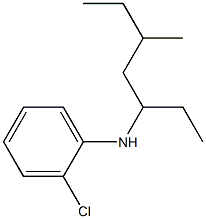 2-chloro-N-(5-methylheptan-3-yl)aniline 结构式