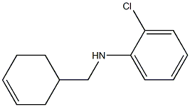 2-chloro-N-(cyclohex-3-en-1-ylmethyl)aniline 结构式