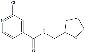 2-chloro-N-(oxolan-2-ylmethyl)pyridine-4-carboxamide 结构式