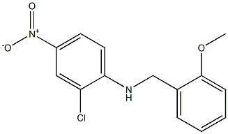 2-chloro-N-[(2-methoxyphenyl)methyl]-4-nitroaniline 结构式