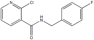 2-chloro-N-[(4-fluorophenyl)methyl]pyridine-3-carboxamide 结构式