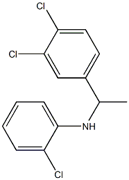 2-chloro-N-[1-(3,4-dichlorophenyl)ethyl]aniline 结构式