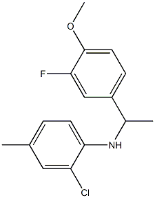 2-chloro-N-[1-(3-fluoro-4-methoxyphenyl)ethyl]-4-methylaniline 结构式