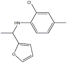 2-chloro-N-[1-(furan-2-yl)ethyl]-4-methylaniline 结构式