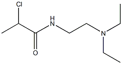 2-chloro-N-[2-(diethylamino)ethyl]propanamide 结构式