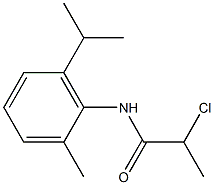 2-chloro-N-[2-methyl-6-(propan-2-yl)phenyl]propanamide 结构式