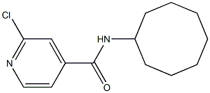 2-chloro-N-cyclooctylpyridine-4-carboxamide 结构式