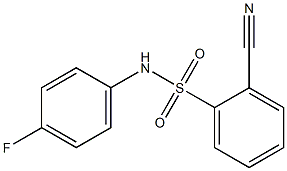 2-cyano-N-(4-fluorophenyl)benzenesulfonamide 结构式