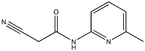 2-cyano-N-(6-methylpyridin-2-yl)acetamide 结构式