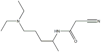 2-cyano-N-[4-(diethylamino)-1-methylbutyl]acetamide 结构式