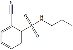 2-cyano-N-propylbenzenesulfonamide 结构式