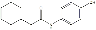 2-cyclohexyl-N-(4-hydroxyphenyl)acetamide 结构式