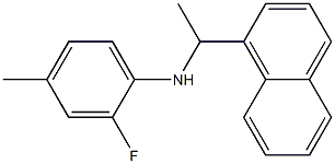 2-fluoro-4-methyl-N-[1-(naphthalen-1-yl)ethyl]aniline 结构式