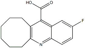 2-fluoro-6H,7H,8H,9H,10H,11H-cycloocta[b]quinoline-12-carboxylic acid 结构式