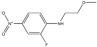 2-fluoro-N-(2-methoxyethyl)-4-nitroaniline 结构式