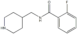 2-fluoro-N-(piperidin-4-ylmethyl)benzamide 结构式