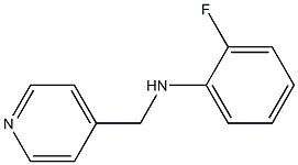 2-fluoro-N-(pyridin-4-ylmethyl)aniline 结构式