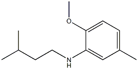 2-methoxy-5-methyl-N-(3-methylbutyl)aniline 结构式