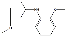 2-methoxy-N-(4-methoxy-4-methylpentan-2-yl)aniline 结构式