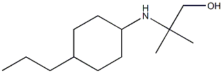 2-methyl-2-[(4-propylcyclohexyl)amino]propan-1-ol 结构式