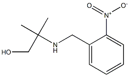 2-methyl-2-{[(2-nitrophenyl)methyl]amino}propan-1-ol 结构式
