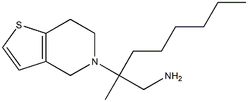 2-methyl-2-{4H,5H,6H,7H-thieno[3,2-c]pyridin-5-yl}octan-1-amine 结构式