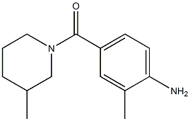 2-methyl-4-[(3-methylpiperidin-1-yl)carbonyl]aniline 结构式