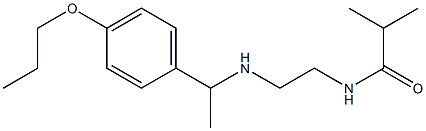 2-methyl-N-(2-{[1-(4-propoxyphenyl)ethyl]amino}ethyl)propanamide 结构式