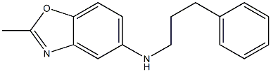 2-methyl-N-(3-phenylpropyl)-1,3-benzoxazol-5-amine 结构式