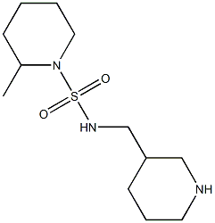 2-methyl-N-(piperidin-3-ylmethyl)piperidine-1-sulfonamide 结构式