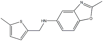 2-methyl-N-[(5-methylthiophen-2-yl)methyl]-1,3-benzoxazol-5-amine 结构式