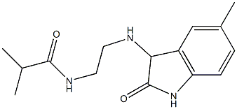 2-methyl-N-{2-[(5-methyl-2-oxo-2,3-dihydro-1H-indol-3-yl)amino]ethyl}propanamide 结构式