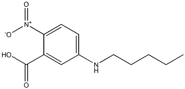 2-nitro-5-(pentylamino)benzoic acid 结构式