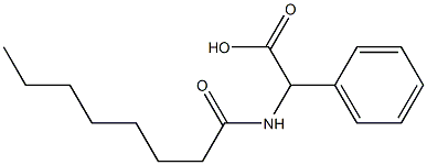 2-octanamido-2-phenylacetic acid 结构式