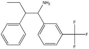 2-phenyl-1-[3-(trifluoromethyl)phenyl]butan-1-amine 结构式