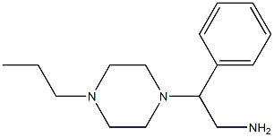 2-phenyl-2-(4-propylpiperazin-1-yl)ethan-1-amine 结构式
