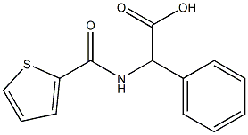 2-phenyl-2-(thiophen-2-ylformamido)acetic acid 结构式