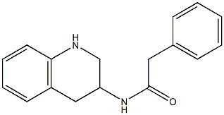 2-phenyl-N-(1,2,3,4-tetrahydroquinolin-3-yl)acetamide 结构式