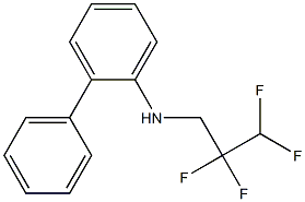 2-phenyl-N-(2,2,3,3-tetrafluoropropyl)aniline 结构式