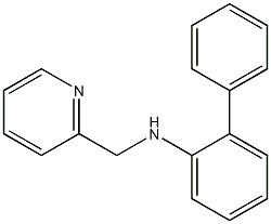 2-phenyl-N-(pyridin-2-ylmethyl)aniline 结构式