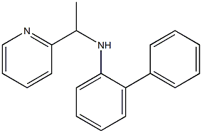 2-phenyl-N-[1-(pyridin-2-yl)ethyl]aniline 结构式