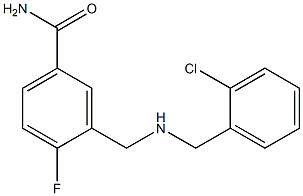 3-({[(2-chlorophenyl)methyl]amino}methyl)-4-fluorobenzamide 结构式