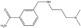 3-({[3-(dimethylamino)propyl]amino}methyl)benzamide 结构式