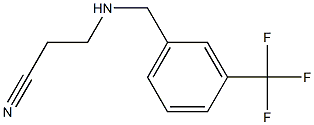 3-({[3-(trifluoromethyl)phenyl]methyl}amino)propanenitrile 结构式