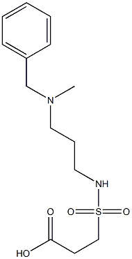 3-({3-[benzyl(methyl)amino]propyl}sulfamoyl)propanoic acid 结构式