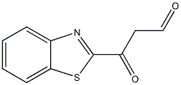 3-(1,3-benzothiazol-2-yl)-3-oxopropanal 结构式