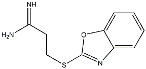 3-(1,3-benzoxazol-2-ylsulfanyl)propanimidamide 结构式