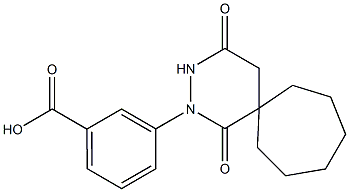 3-(1,4-dioxo-2,3-diazaspiro[5.6]dodec-2-yl)benzoic acid 结构式